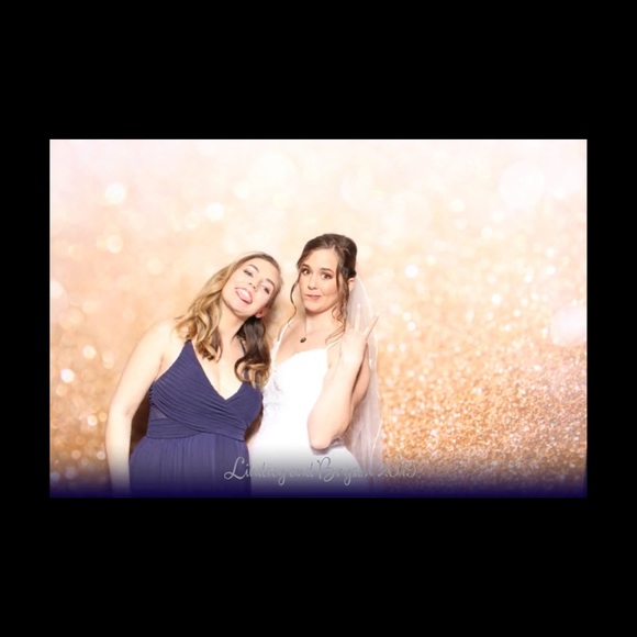 Davids Bridal Navy blue bridesmaid dress - Picture 5 of 7